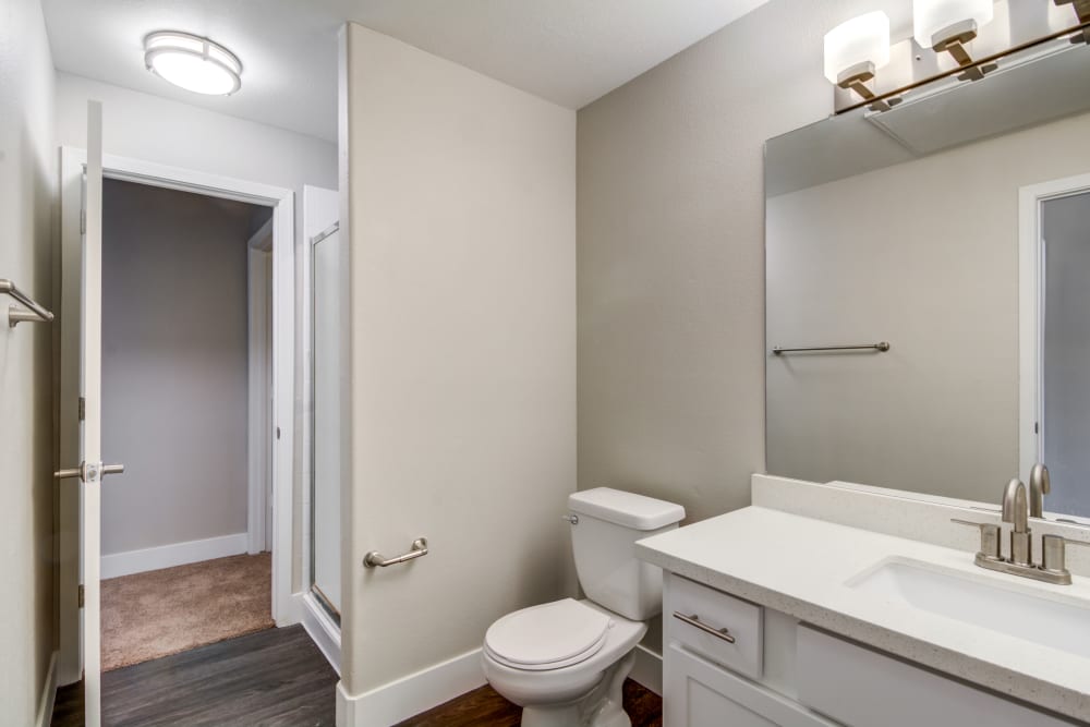 Beautiful bathroom at apartments in Chandler, Arizona