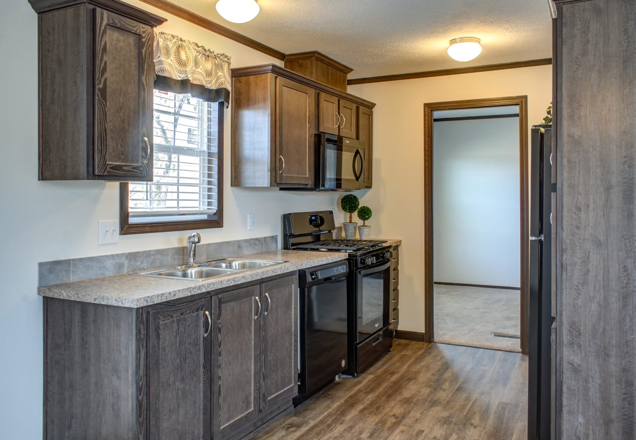 Fully equipped kitchen at Maplewood Estates in Omaha, Nebraska