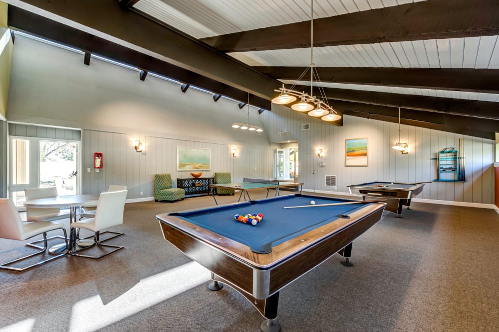 Billiards and more in the game room at Sofi Ventura in Ventura, California