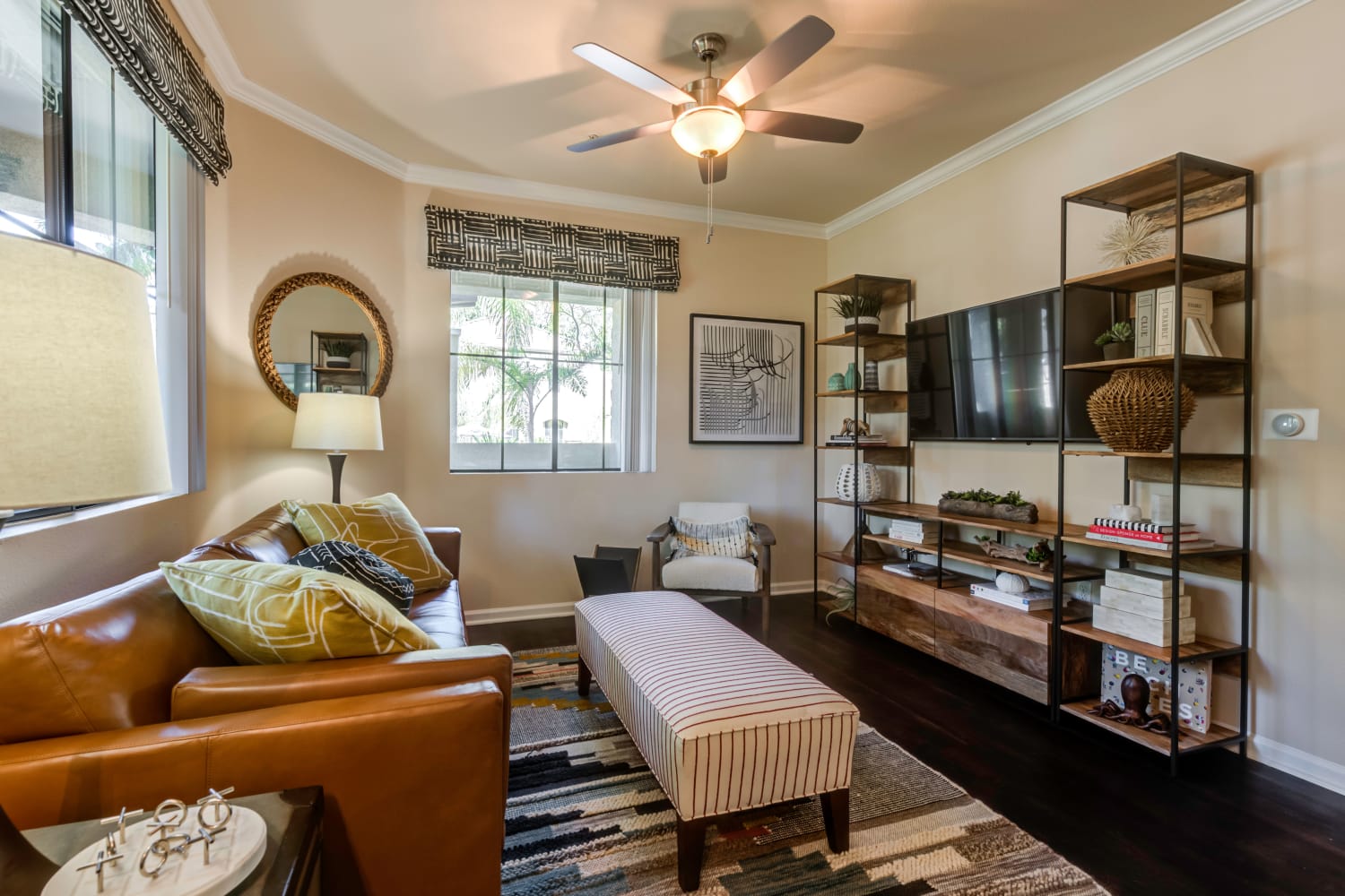 Modern and open living room floor plans Links at Westridge in Valencia, California