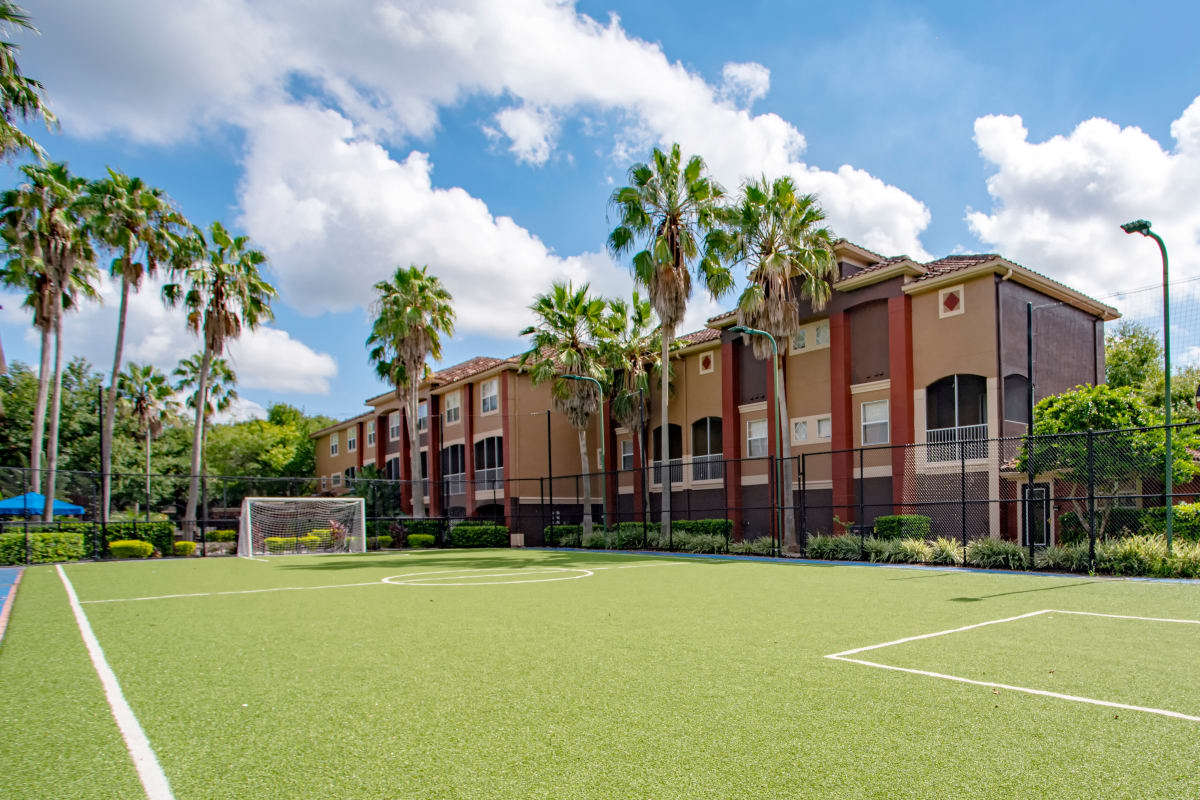 Outdoor soccer court at Amara at MetroWest in Orlando, Florida