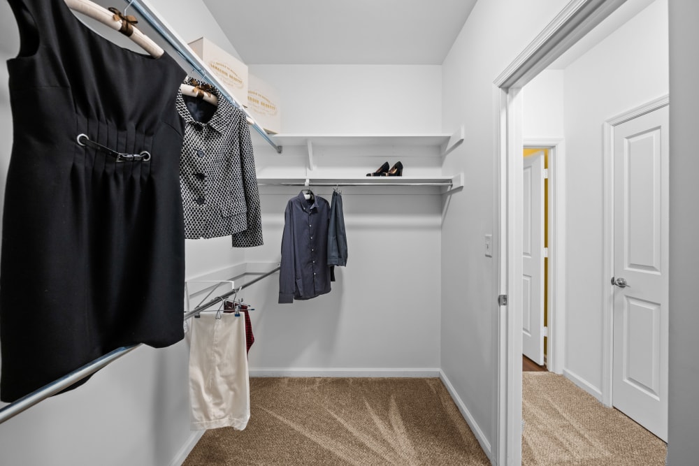 Walk-in closet at The Apartments at Spence Crossing, Virginia Beach, Virginia