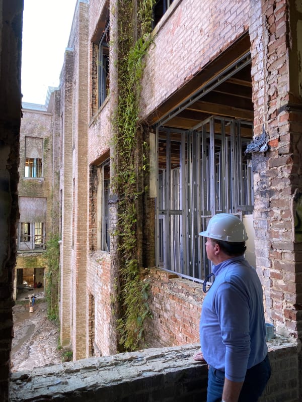 Our President surveying a new building for Intervest Corporation in Madison, Mississippi