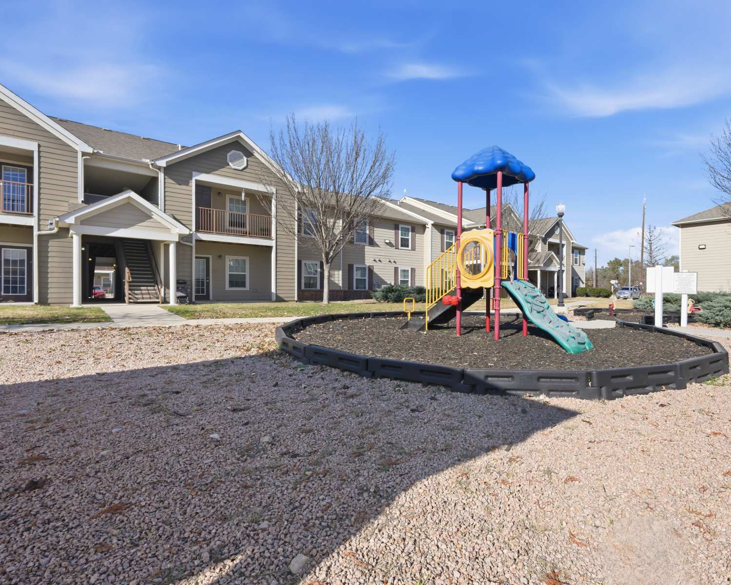Community playground at Riverside Park in Early, Texas