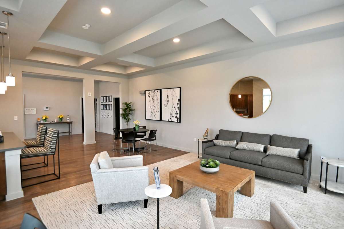 Interior view of clubhouse at Carver Ridge in Hutto, Texas