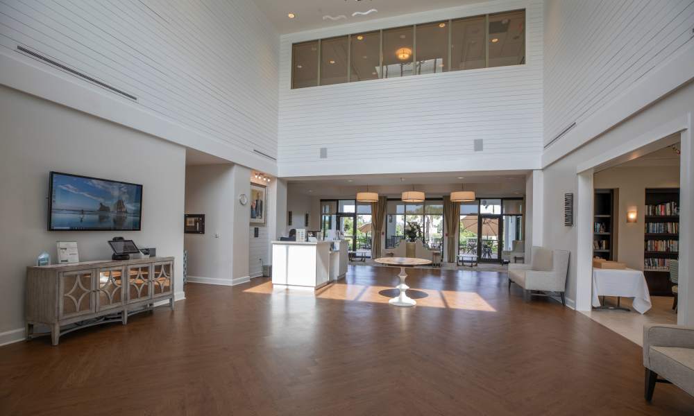 Leasing office at Keystone Place at Beachwalk in Fort Myers, Florida