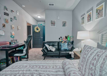 Spacious bedroom at Bellamy Dahlonega in Dahlonega, Georgia