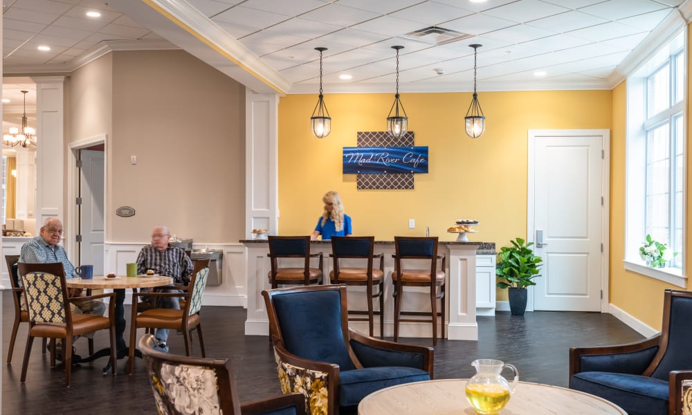 Independent living dining room at a Randall Residence community