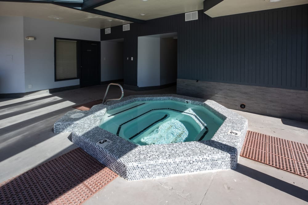 The spa at Shadowbrook Apartments in West Valley City, Utah