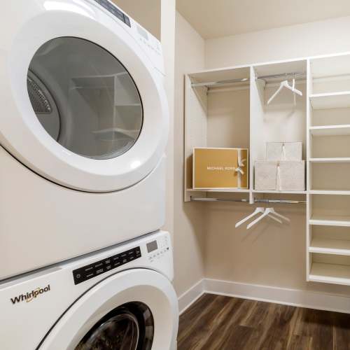 Washer and dryer at The Calvert in Charlotte, North Carolina
