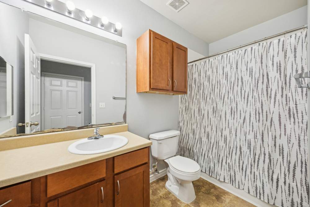 Spacious bathroom at The Cove at Palmer Point in Texas City, Texas