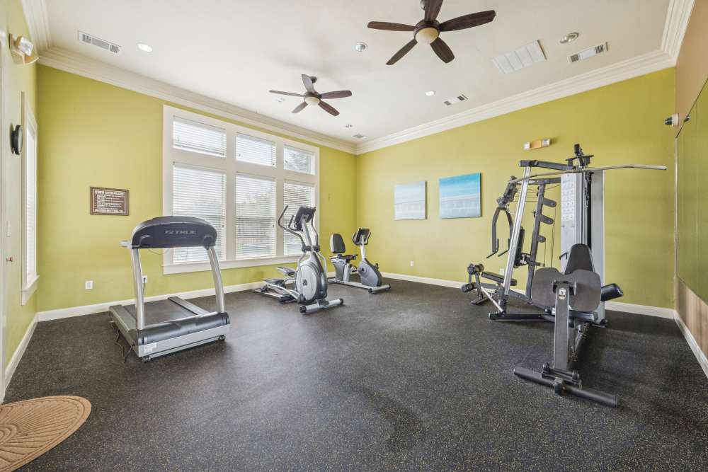 Fitness center at The Cove at Palmer Point in Texas City, Texas