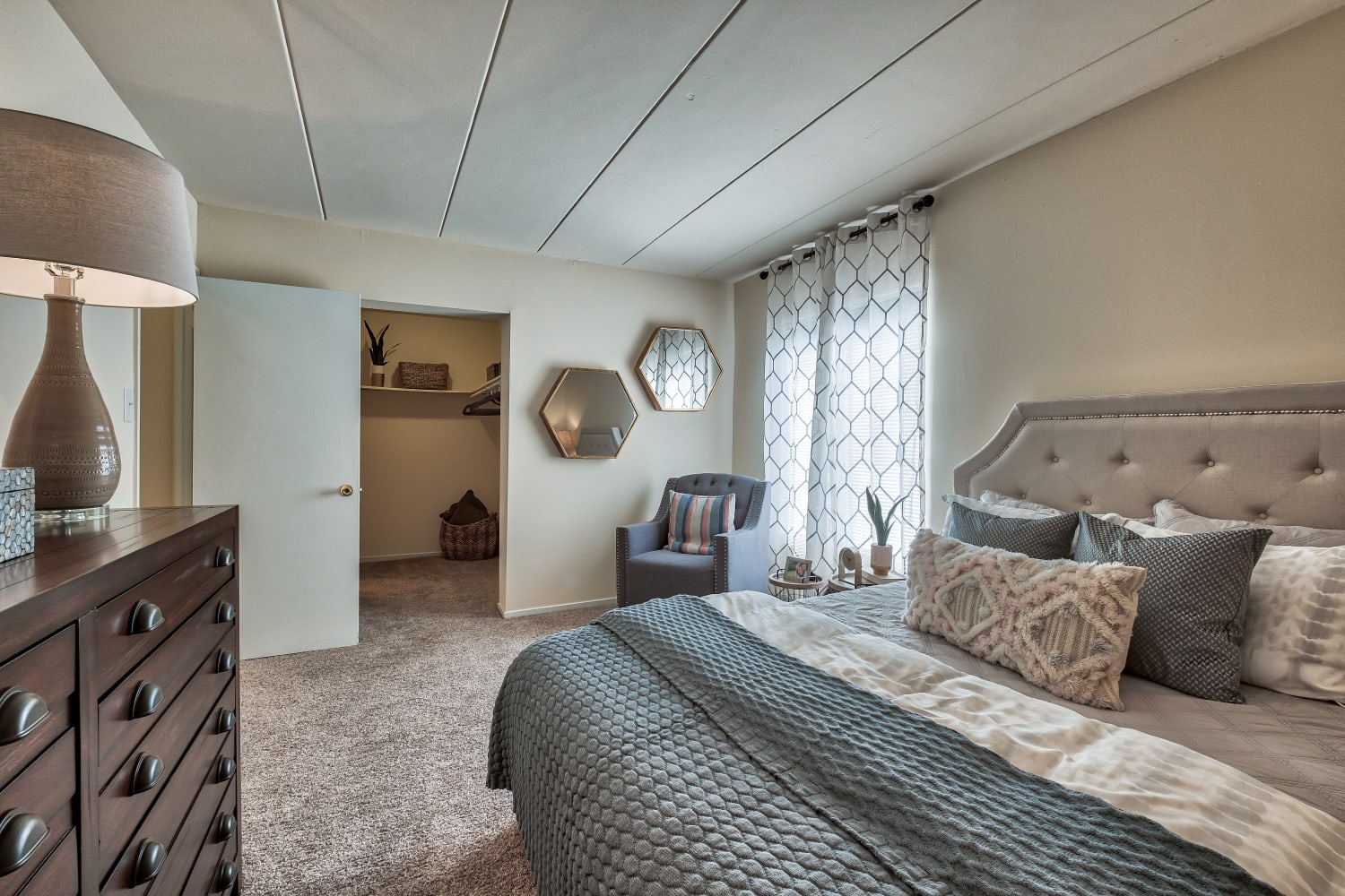 Bedroom at Parkway Apartments in Williamsburg, Virginia