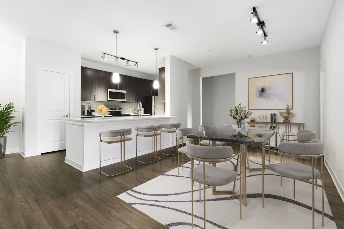 Rendering of well-appointed kitchen at Lantower Brandon Crossroads in Tampa, Florida