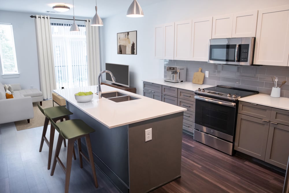 Model kitchen at Belcourt Park in Nashville, Tennessee