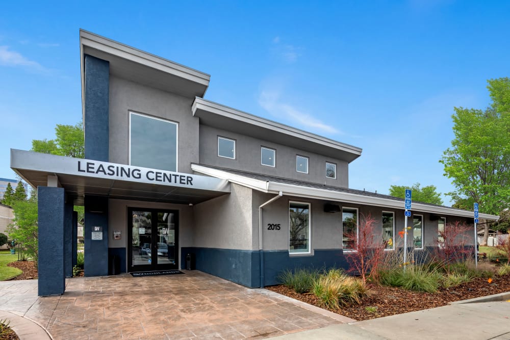 The leasing center at The Woodlands Apartments in Sacramento, California