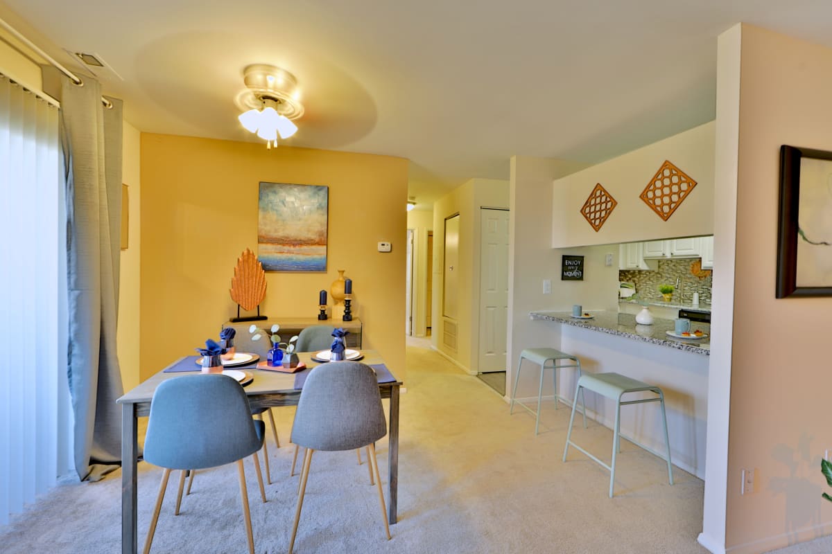 Living room at Silver Spring Station Apartment Homes in Baltimore, Maryland