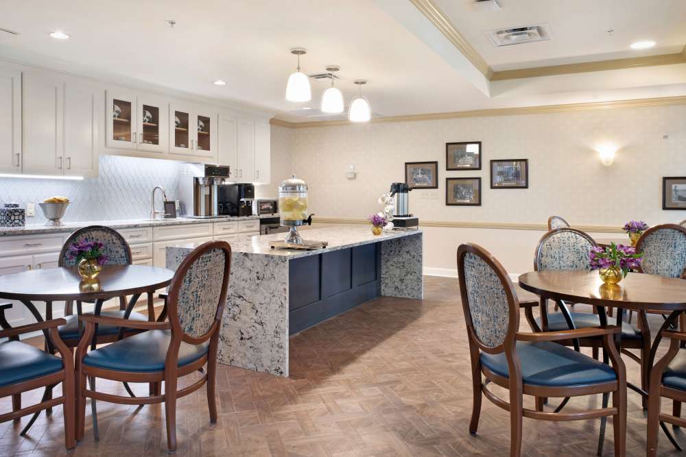 Coffee bar at Glenncrest at Siegen in Baton Rouge, Louisiana