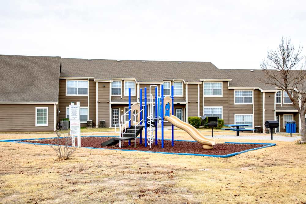 Children playground at Whispering Plains Apartments in Guymon, Oklahoma