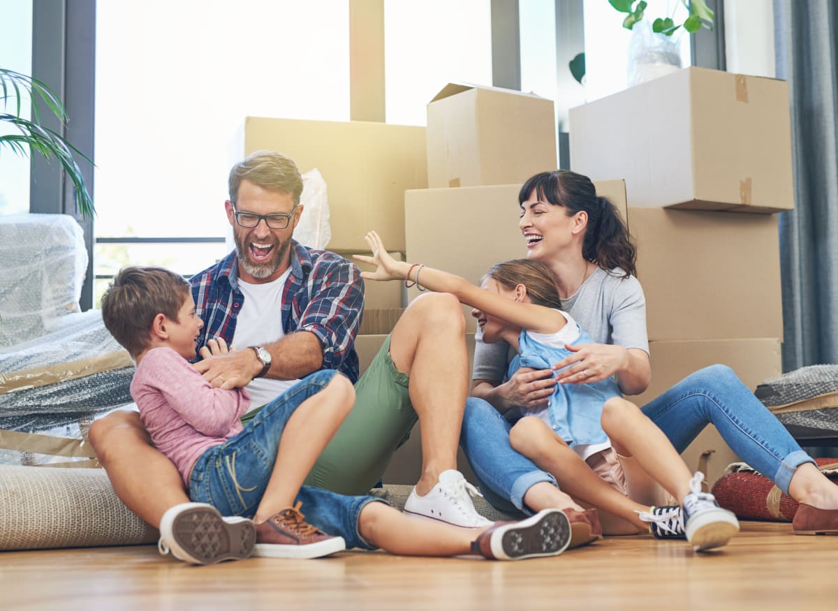 Residents enjoying their new home at an American Landmark Apartments community