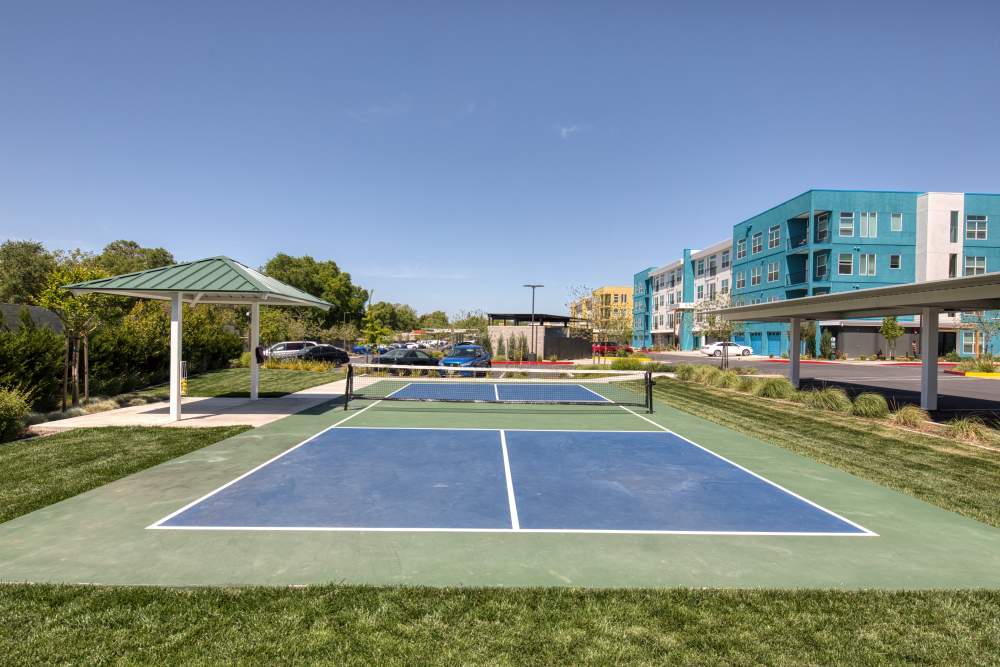 Tennis court at Solasta in  Sacramento, California 