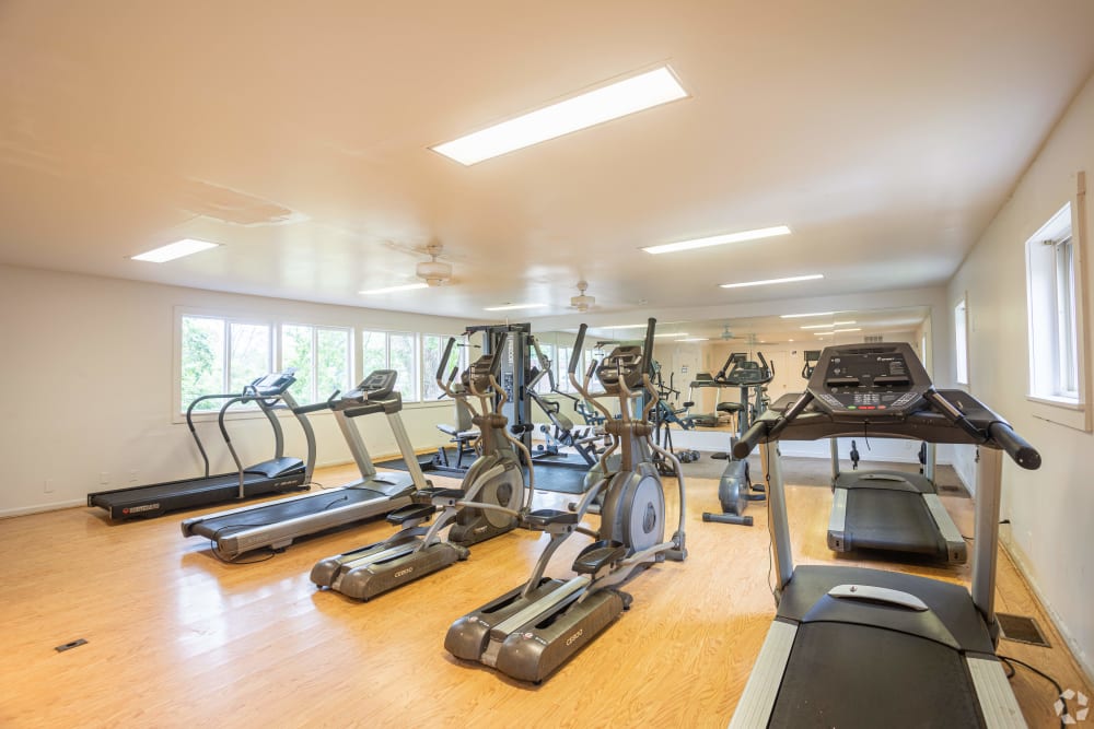 Fitness center at University Heights in Charlottesville, Virginia