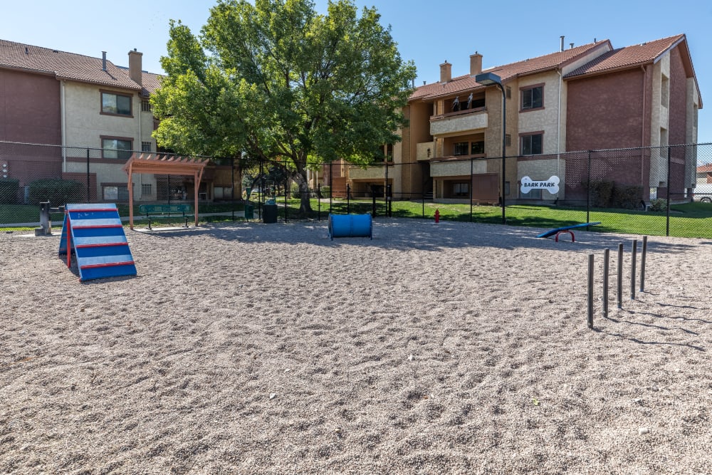 Have fun with your furry friend in the dog park at Shadowbrook Apartments in West Valley City, Utah