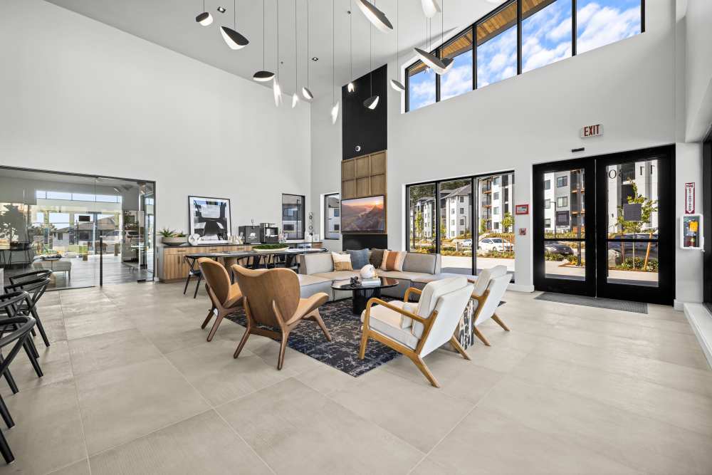 Lobby at The Highlands at Silverdale in Silverdale, Washington