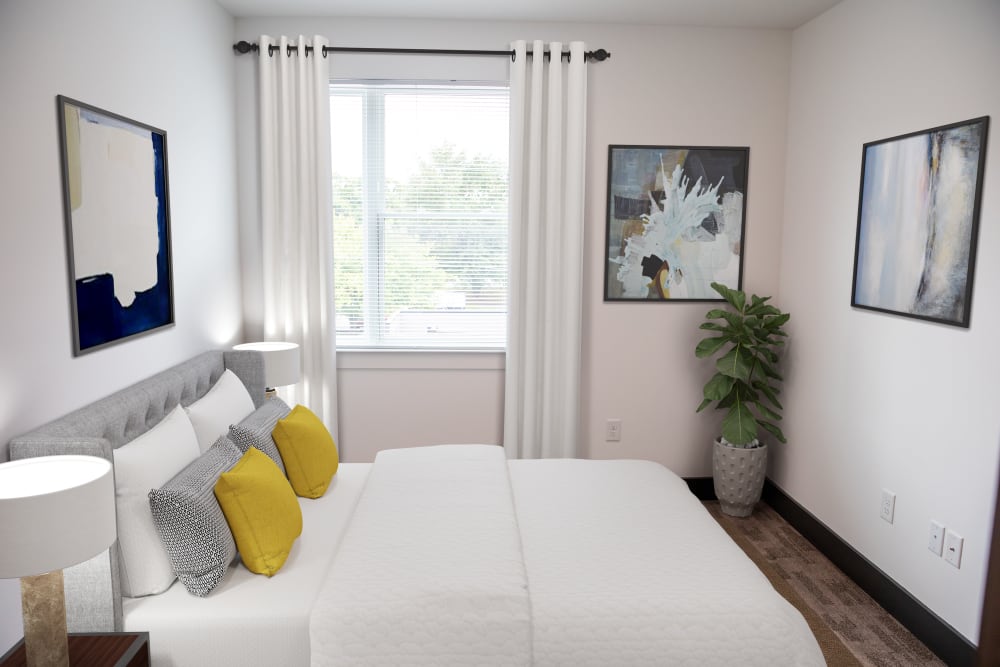 Model bedroom at Belcourt Park in Nashville, Tennessee