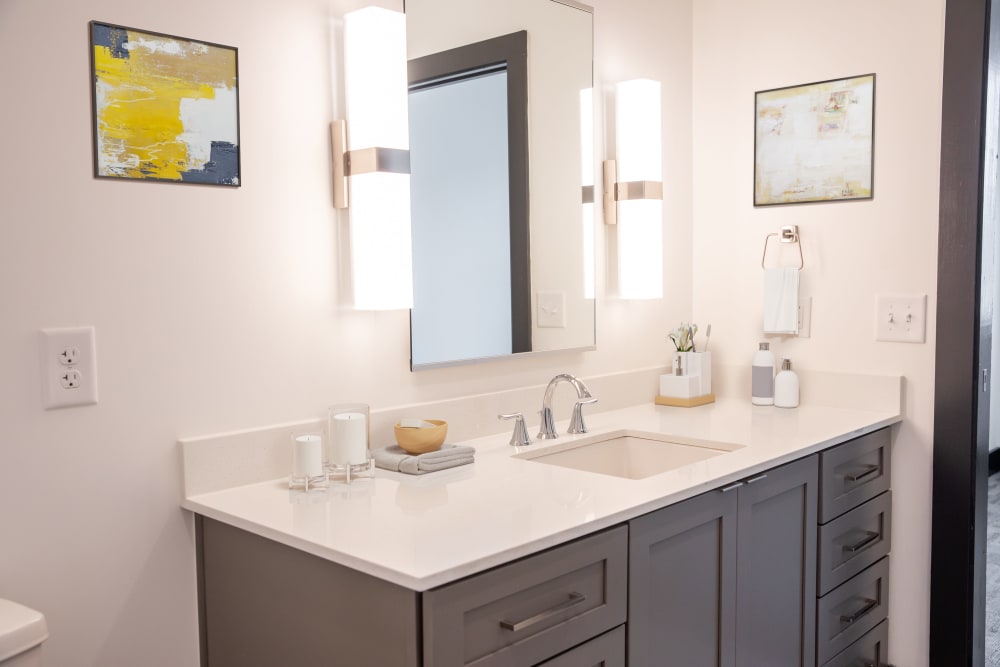Model bathroom at Belcourt Park in Nashville, Tennessee
