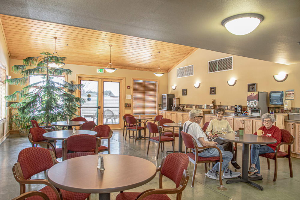 Bistro from front at Majestic Rim Retirement Living in Payson, Arizona