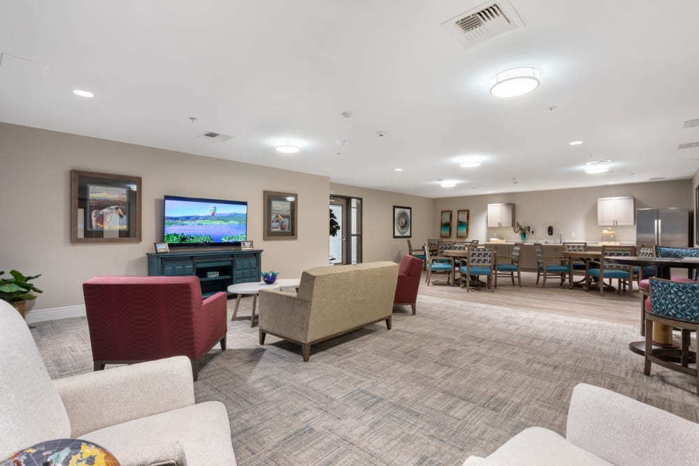 lounge are with tv at WellQuest of Elk Grove in Elk Grove, California