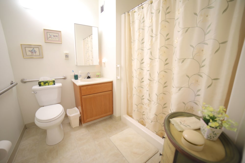 Cozy bathroom at Traditions of Hanover in Bethlehem, Pennsylvania