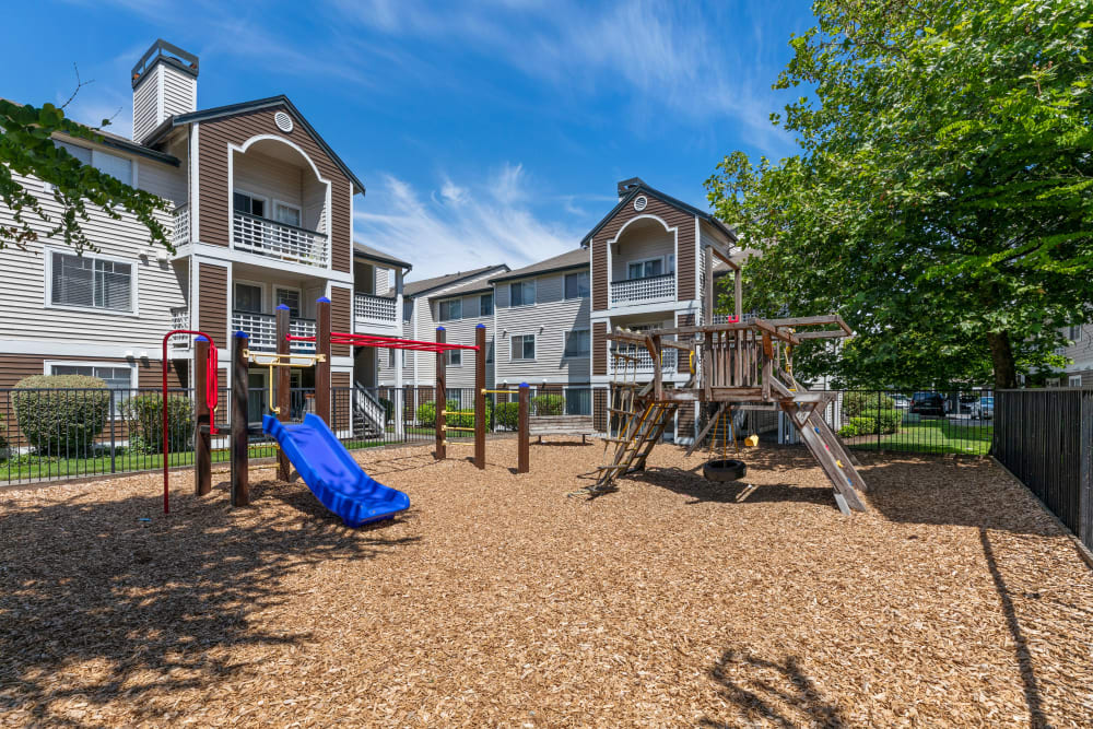 The playground Olin Fields Apartments in Everett, Washington