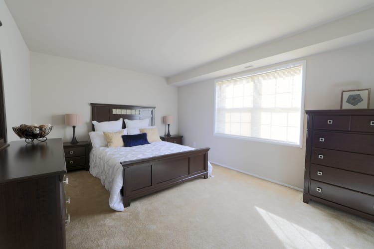 The Preserve at Owings Crossing Apartment Homes offers a beautiful bedroom in Reisterstown, MD