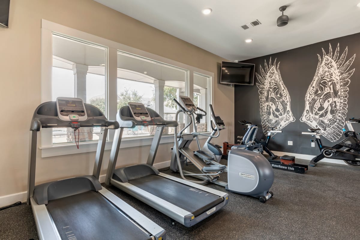 Fitness center at University Courtyard, Denton, Texas