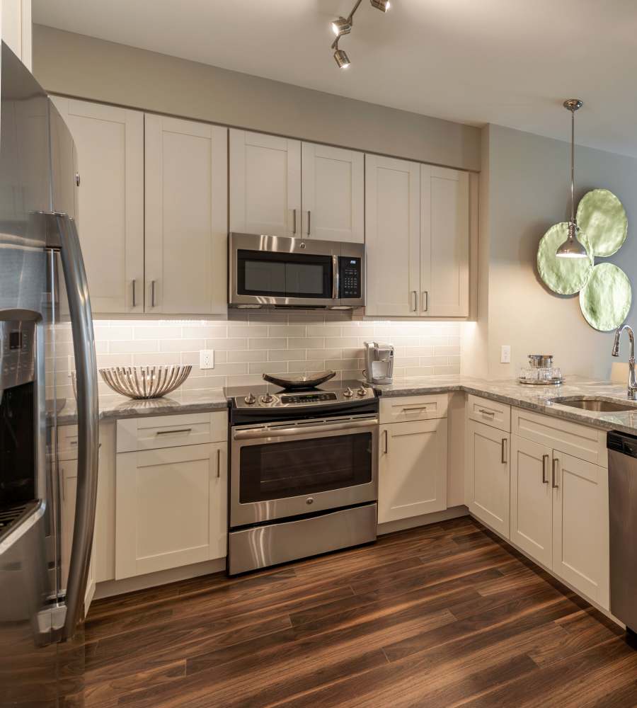 Upscale kitchen at Canvas Valley Forge in King Of Prussia, Pennsylvania