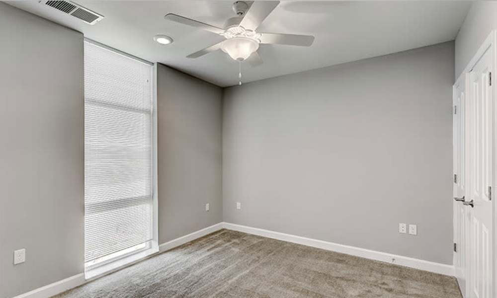 Living room with air condition at 300 North Apartments in Baltimore, Maryland