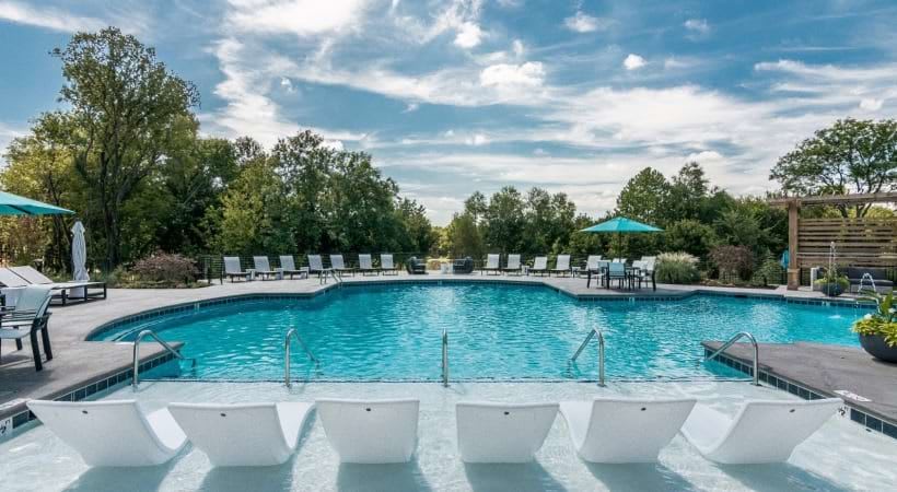 Stunning Pool area at The Banks at West Fork in Murfreesboro, Tennessee