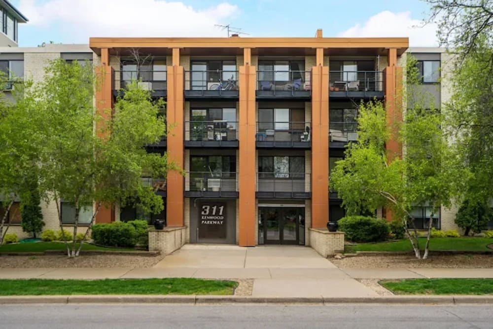 Modern High Rise building exterior at 311 Kenwood Parkway in Minneapolis, Minnesota