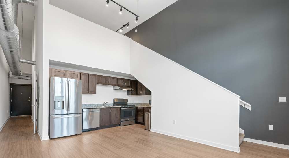 Washer and dryer connections at Art Lofts at Overton in Memphis, Tennessee