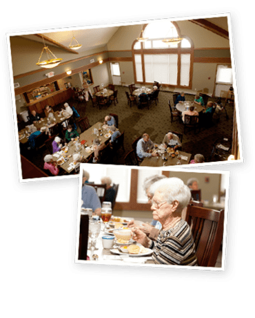 Meadow Ridge Senior Living offers delicious food.