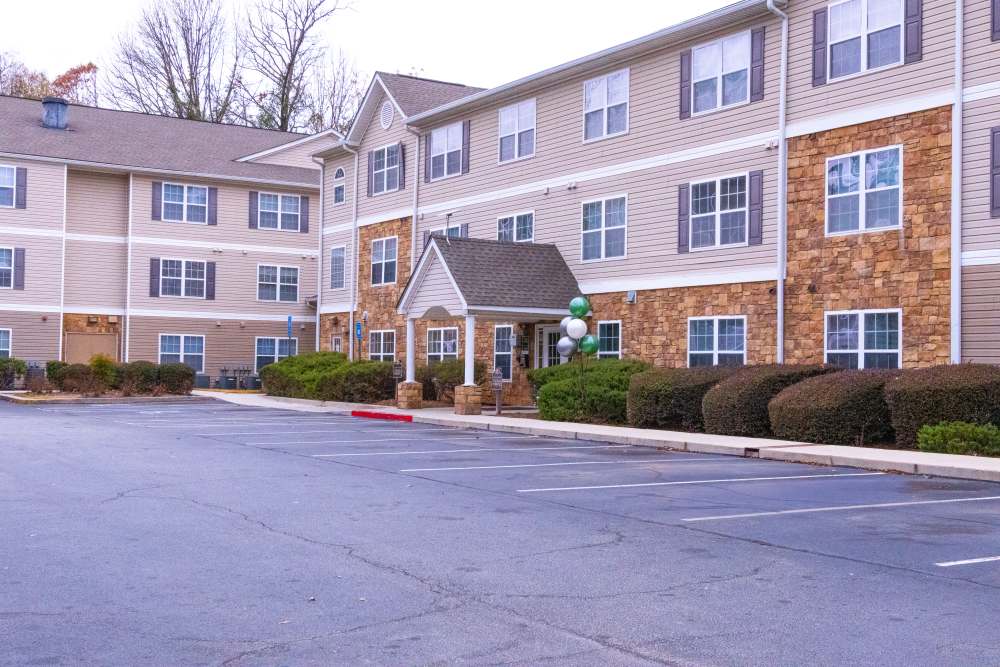 Exterior view of the community at Ashton Walk in Forest Park, Georgia