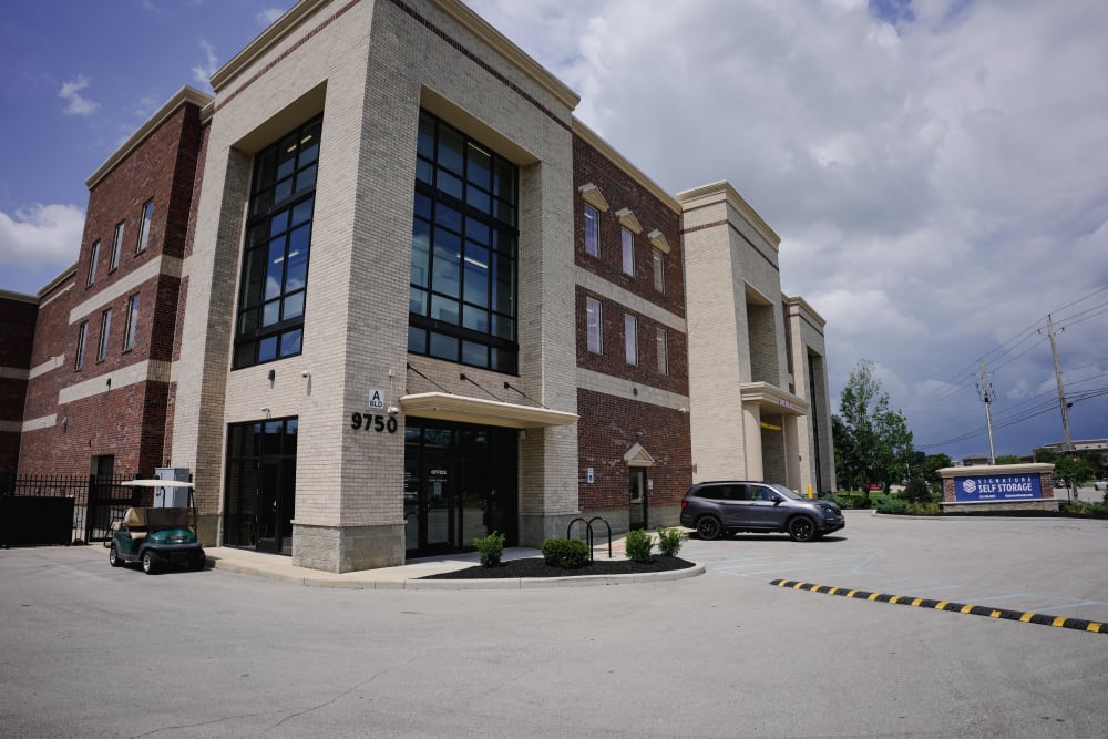 Exterior of Signature Self Storage in Carmel, Indiana