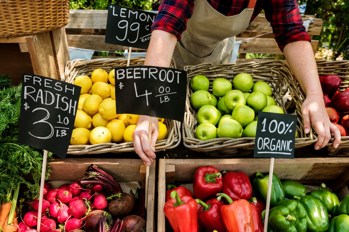 Farmers market near Mercury NoDa in Charlotte, North Carolina