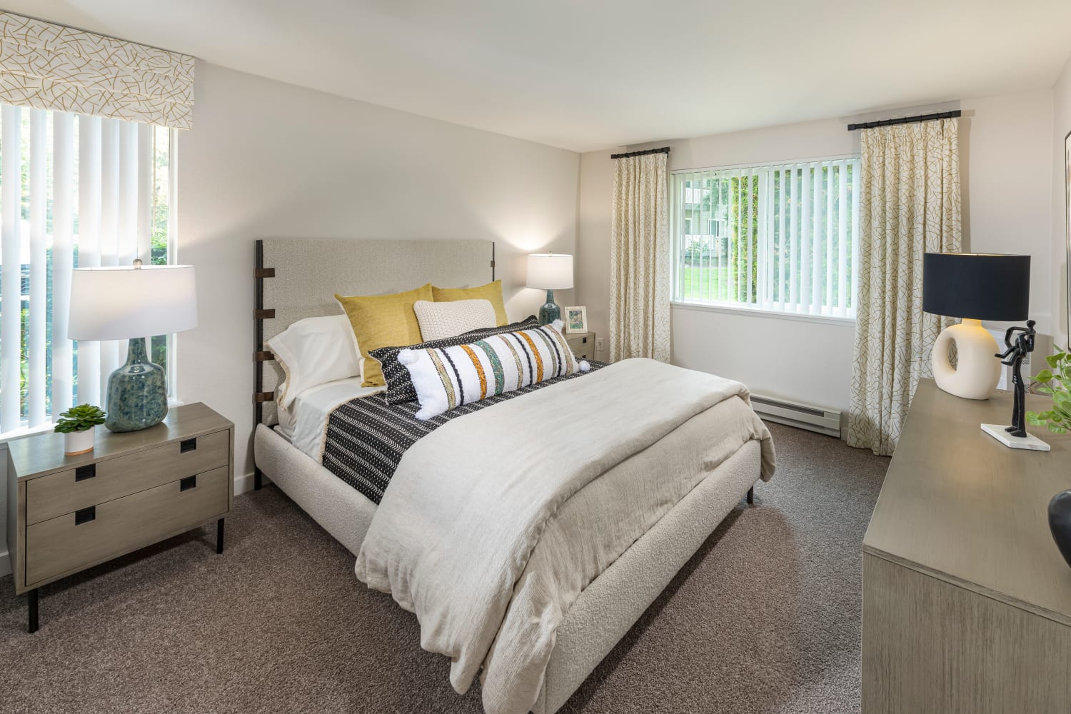 Spacious bedrooms at The Preserve at Forbes Creek in Kirkland, Washington