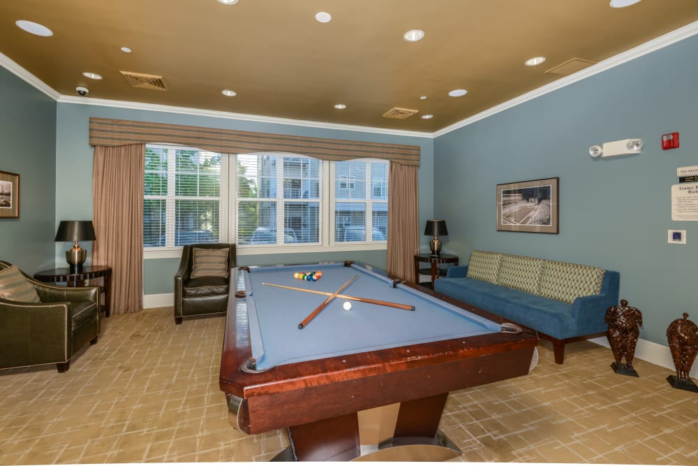 Billiards table in clubhouse at Danvers, Massachusetts near Sofi Danvers