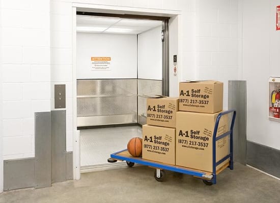 A variety of box sizes available at A-1 Self Storage in Cypress, California