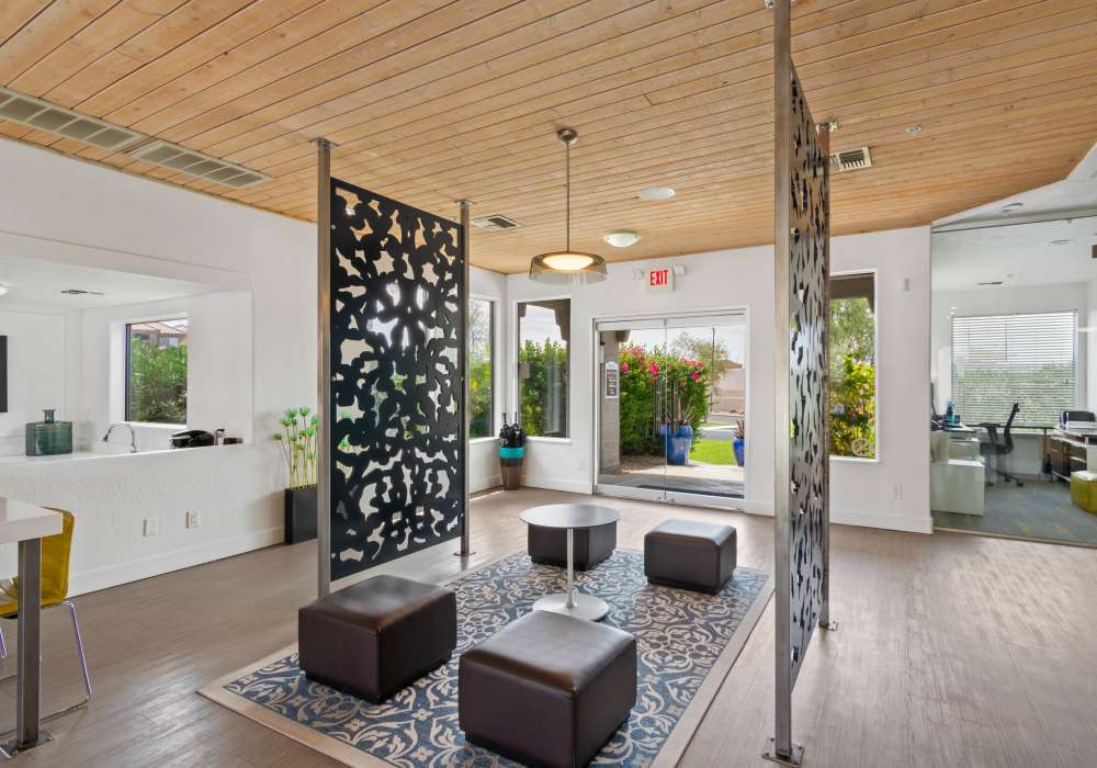 Community lounge at Cabrillo Apartments in Scottsdale, Arizona