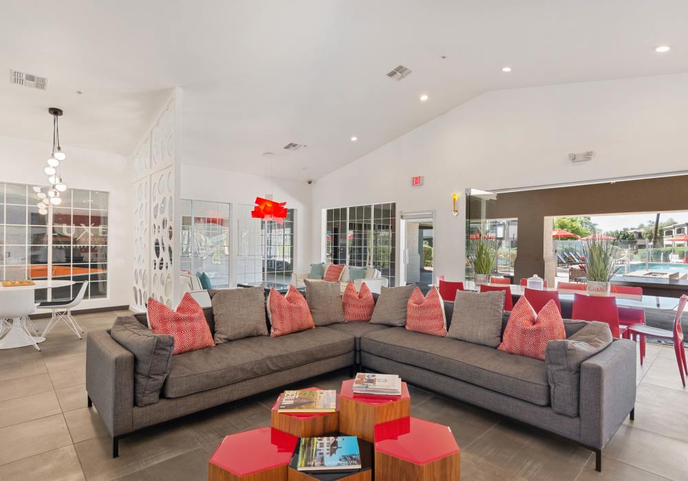 Resident lounge at Luxe @ Ocotillo in Chandler, Arizona